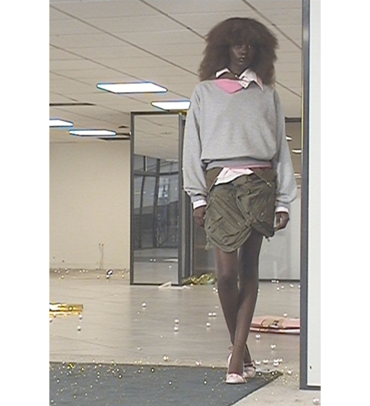 TWISTED CARGO SKIRT KHAKI/BEIGE