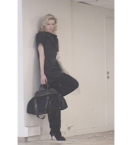 CARRIE BAG BLACK SUEDE/NAPPA