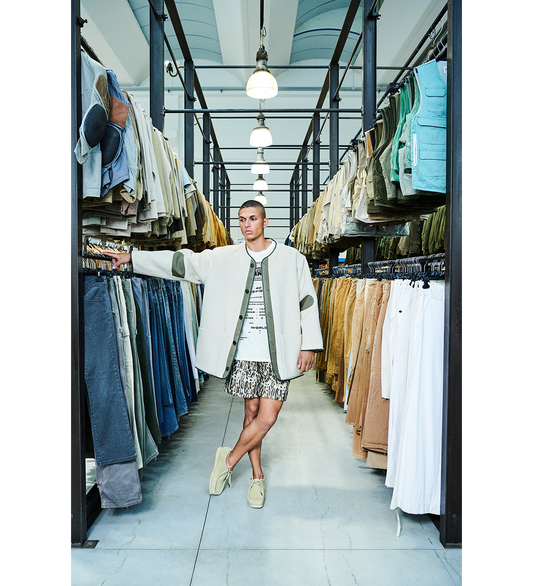 4SDESIGNS ACTIVITY SHORT KAKI/BLACK