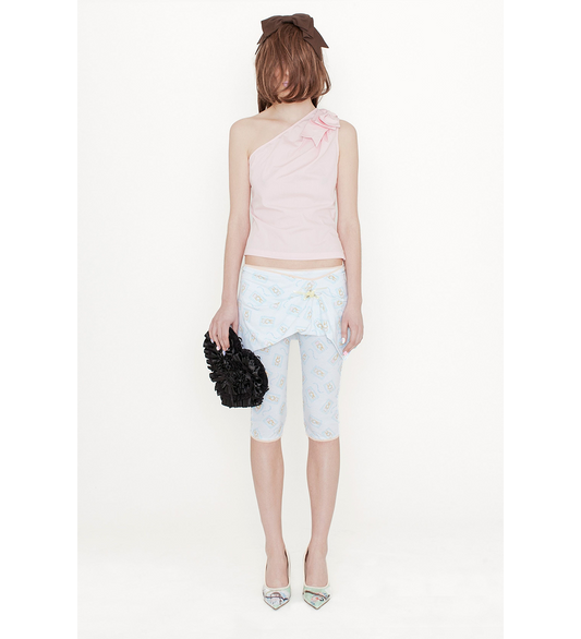 BOW HAIR BAND DARK BROWN