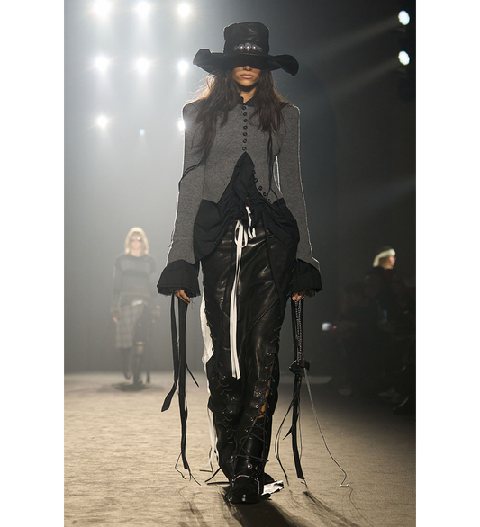 JATE FITTED CARDIGAN STEEL