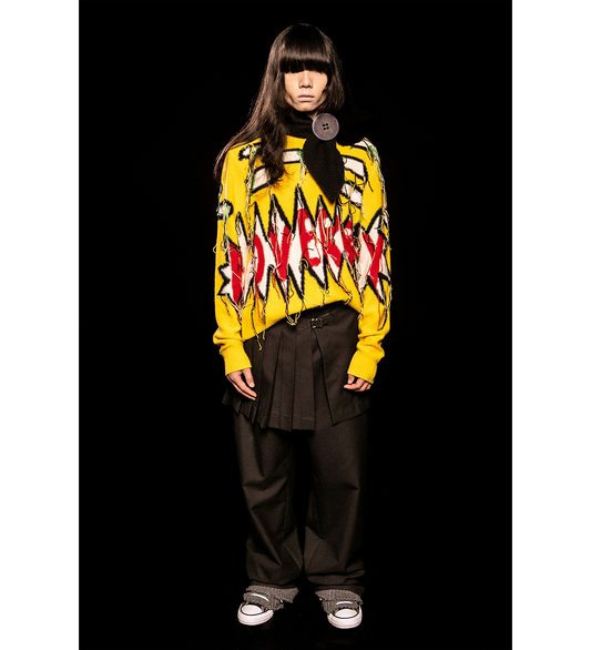 GUDDLE LOVERBOY LOGO JUMPER YELLOW