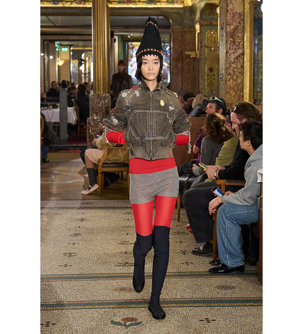 K PAINTED BOMBER JACKET WASHED BROWN K PAINTED BOMBER JACKET WASHED BROWN