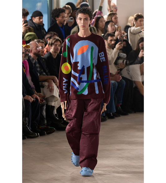 WHY BE BLUE KNIT BORDEAUX