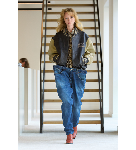 DURANIMAL LEATHER BOMBER BLACK/CREAM DURANIMAL LEATHER BOMBER BLACK/CREAM