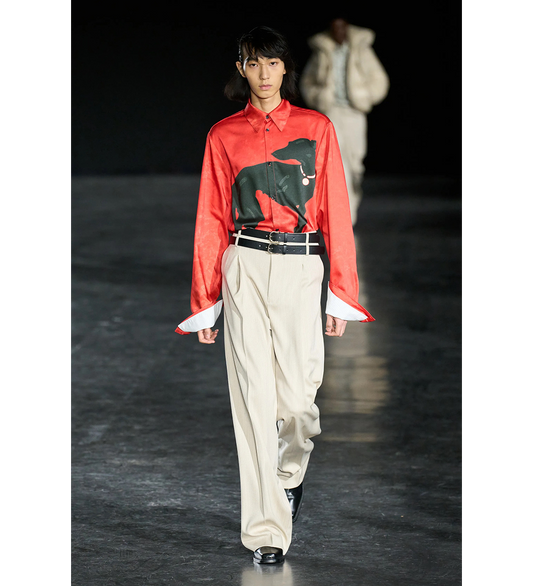 DOUBLE SLEEVES SHIRT DOG FULL PRINT