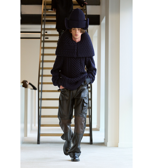 WORKER PANTS BLACK/BROWN