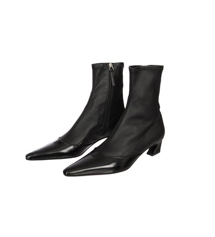 HEELED ANKLE BOOTS BLACK HEELED ANKLE BOOTS BLACK