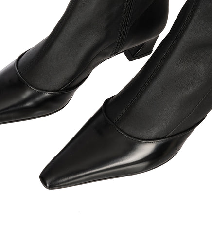 HEELED ANKLE BOOTS BLACK HEELED ANKLE BOOTS BLACK