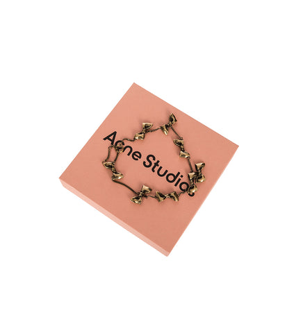 BOW CHARM BRACELET ANTIQUE GOLD BOW CHARM BRACELET ANTIQUE GOLD