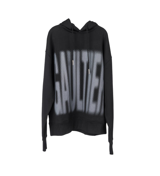 THE GAULTIER HOODED SWEATSHIRT BLACK/DARK GREY