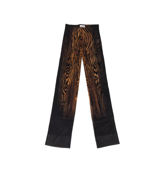 THE WOOD MESH TROUSER BLACK/BROWN