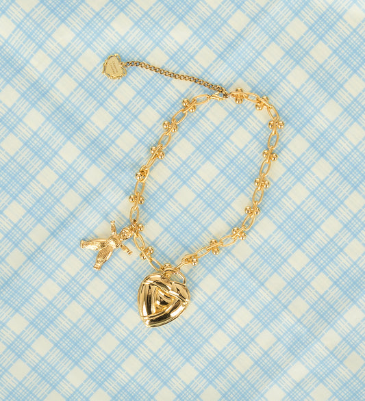 KNOTTED HEART NECKLACE