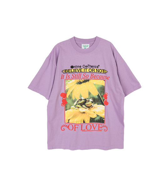 BECAUSE OF LOVE SS TEE LILAC