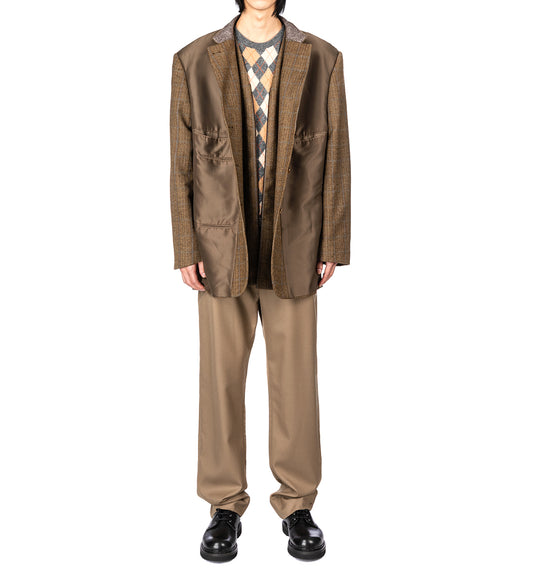 INSIDE OUT WAIST TROUSERS BROWN MEDIUM #1