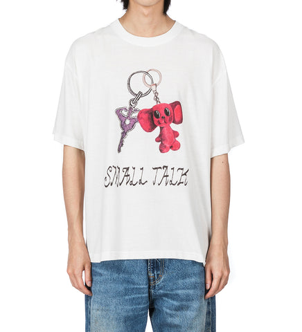 PRINTED TEE KEYCHAIN WHITE PRINTED TEE KEYCHAIN WHITE