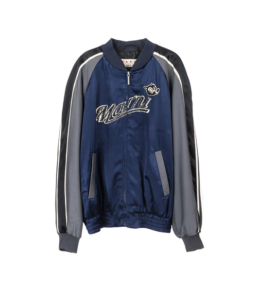 BLOCK BOMBER WITH PATCH DEEP BLUE