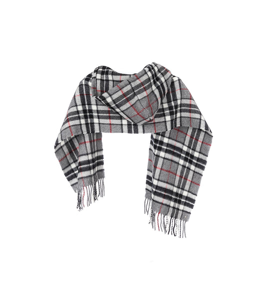 HOODSCARF GREY CHECK