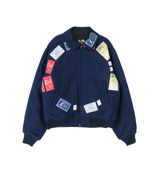 CB PATCH BOMBER NAVY