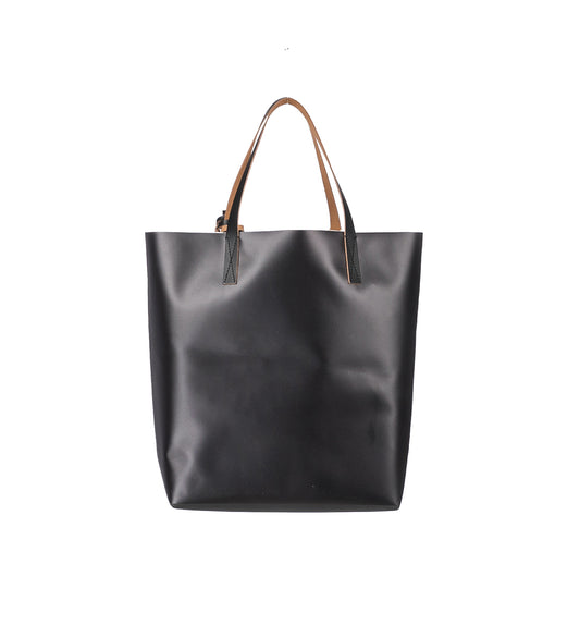 WOLF TOTE BAG BLACK/WHITE