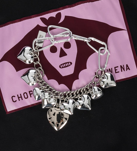 EVEN MORE LOVE CARABINER NECKLACE SILVER