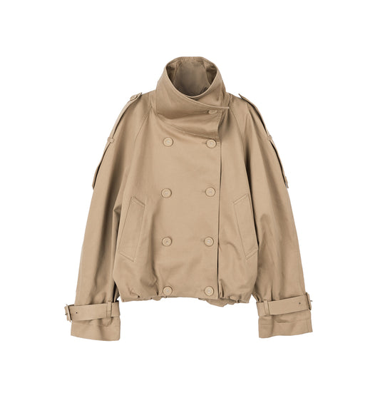 ORISO TRENCH TWILL MUD BEIGE