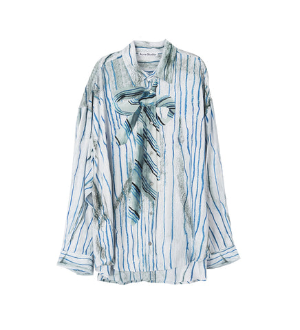 SETAR LS VISCOSE PAINTED SUIT BOW BLUE MULTI SETAR LS VISCOSE PAINTED SUIT BOW BLUE MULTI