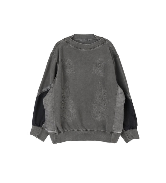 EMBROIDERY SWEATSHIRT BLACK