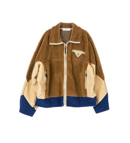 WOOL JERSEY BLOUSON BEIGE