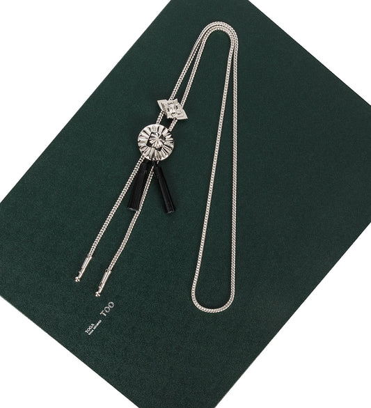 METAL LOOP TIE SILVER