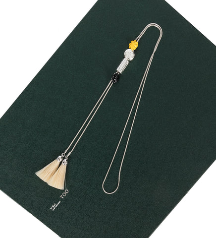 METAL LOOP TIE SMALL WHITE METAL LOOP TIE SMALL WHITE