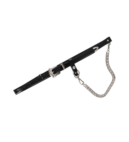 CHAIN KEY RING BELT BLACK CHAIN KEY RING BELT BLACK