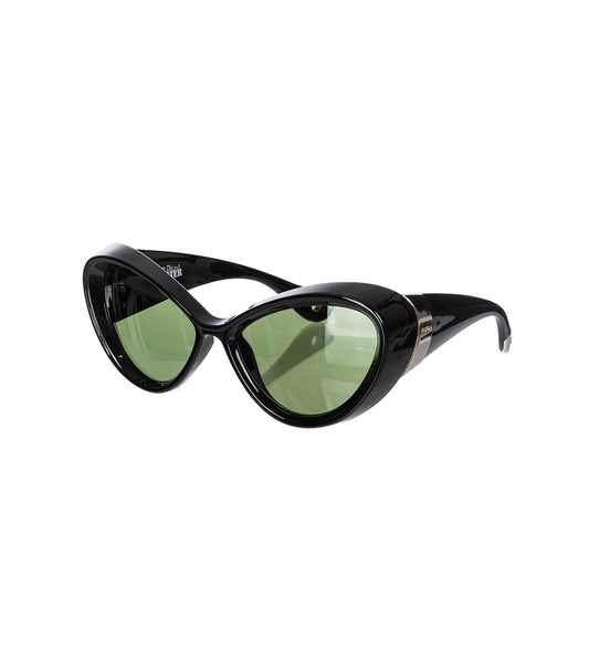 ACETATE SUNGLASSES PARISIAN CAT BLACK