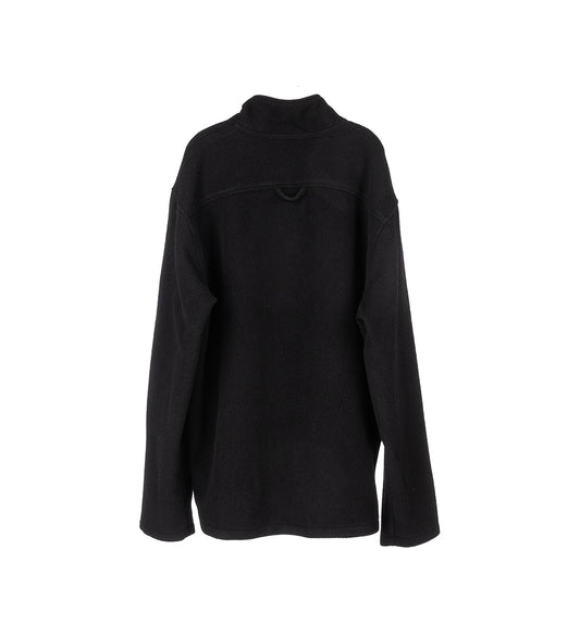 FLEECE POLO BLACK