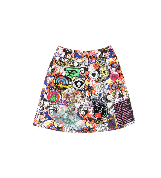 COSMOS SKIRT WHITE MULTI