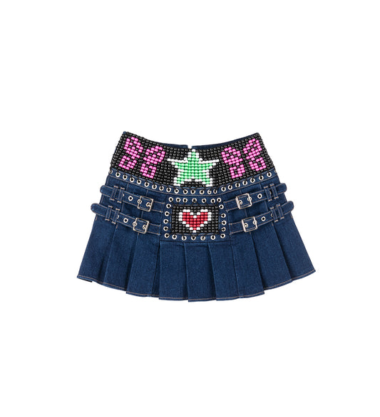 PATTY SKIRT BLUE AND MULTI