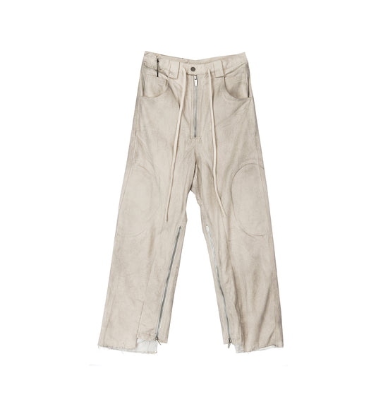 BIKER PANTS DIRTY WHITE