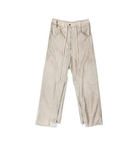 BIKER PANTS DIRTY WHITE BIKER PANTS DIRTY WHITE