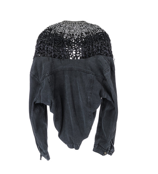 JEANSCIRCLEJACKET VINTAGE BLACK