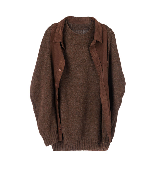 FLYINGSHIRTSWEATER BROWN