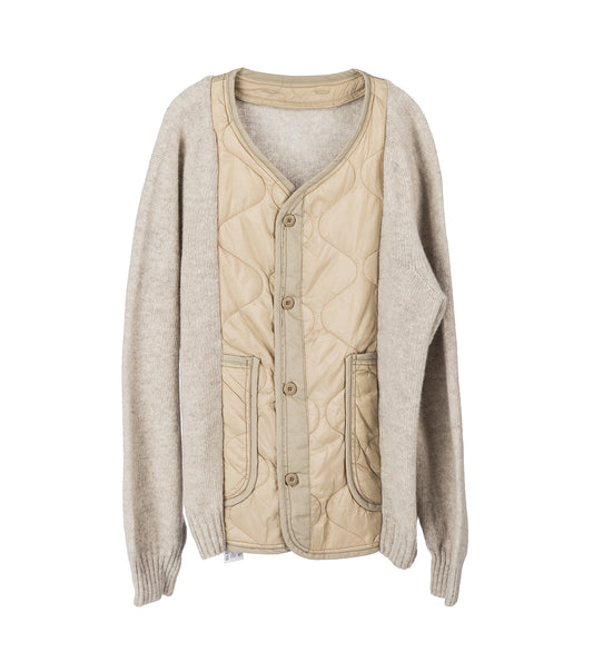 LININGKNITTER CARDIGAN BEIGE