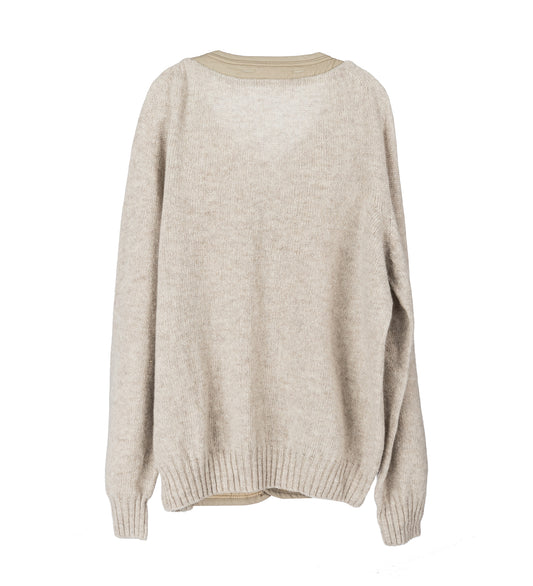 LININGKNITTER CARDIGAN BEIGE