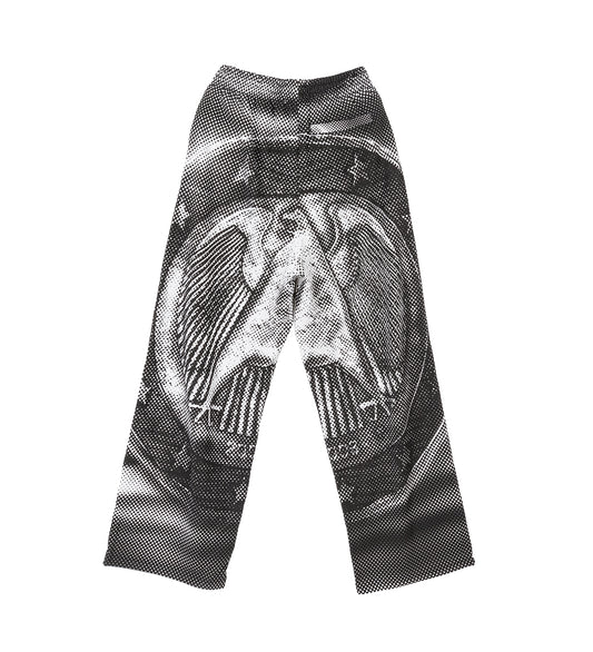 FLEECE TRACKSUIT PANT WHITE/BLACK