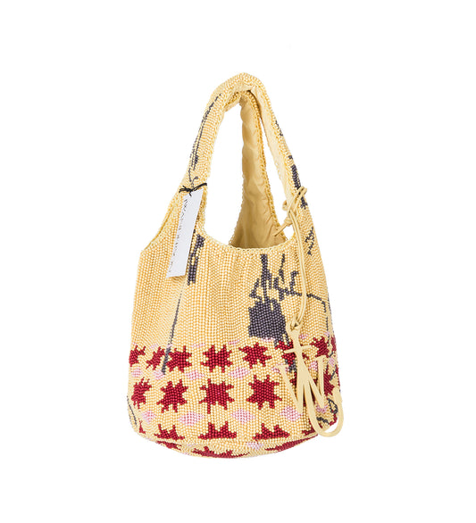 MINI BEADED SHOPPER MULTI