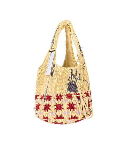 MINI BEADED SHOPPER MULTI MINI BEADED SHOPPER MULTI