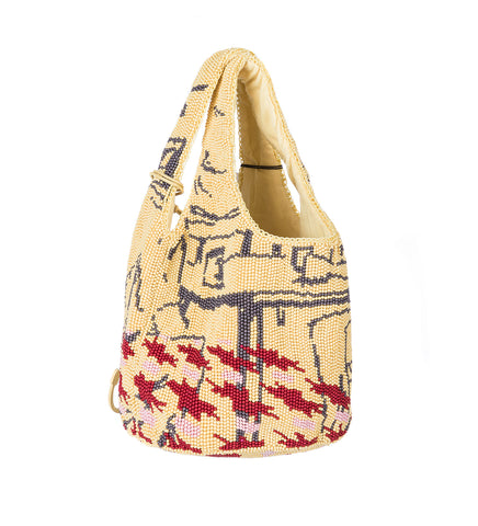 MINI BEADED SHOPPER MULTI MINI BEADED SHOPPER MULTI