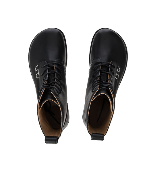 LOAFER LACE UP BOOT BLACK