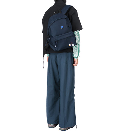 LOGO BACKPACK WITH PINS NAVY LOGO BACKPACK WITH PINS NAVY