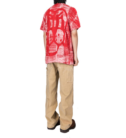 KNOCK OUT PUP TEE WHITE/RED KNOCK OUT PUP TEE WHITE/RED