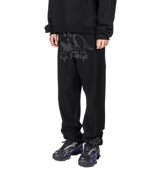 REFECTIVE PUP SWEATPANT BLACK